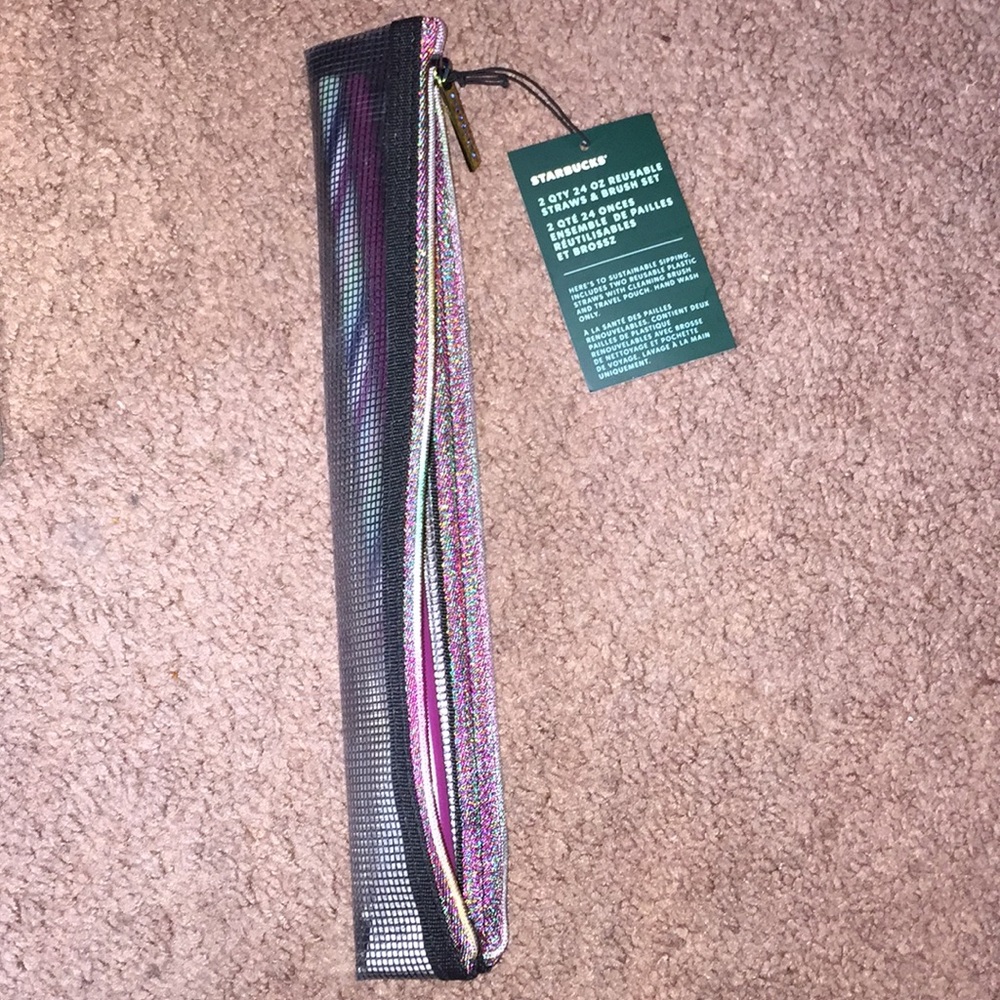 Starbucks reusable straws set